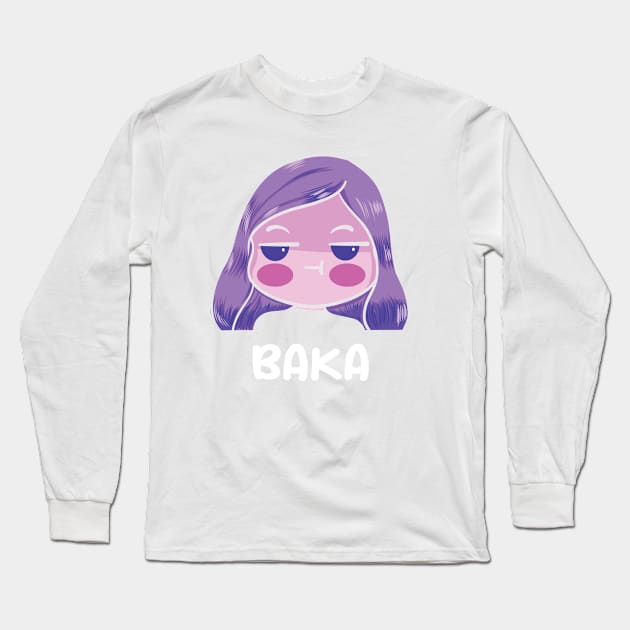 BAKA Long Sleeve T-Shirt by ArtStopCreative